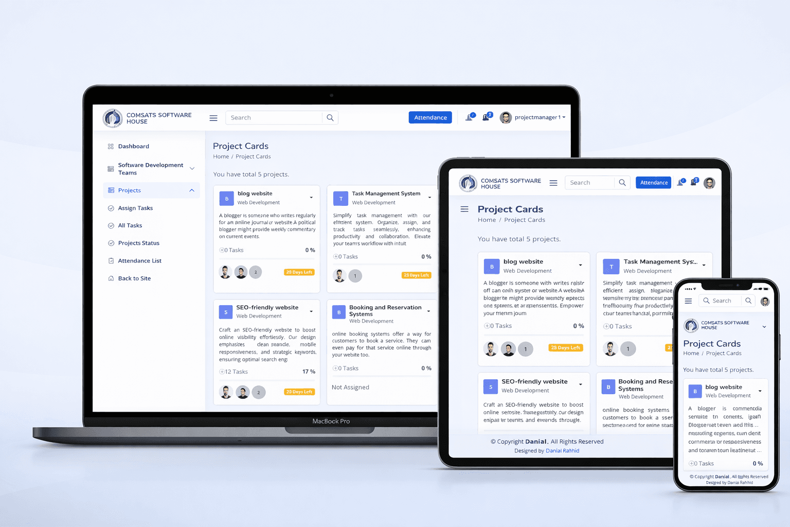 Software House Management System - Mockup 3